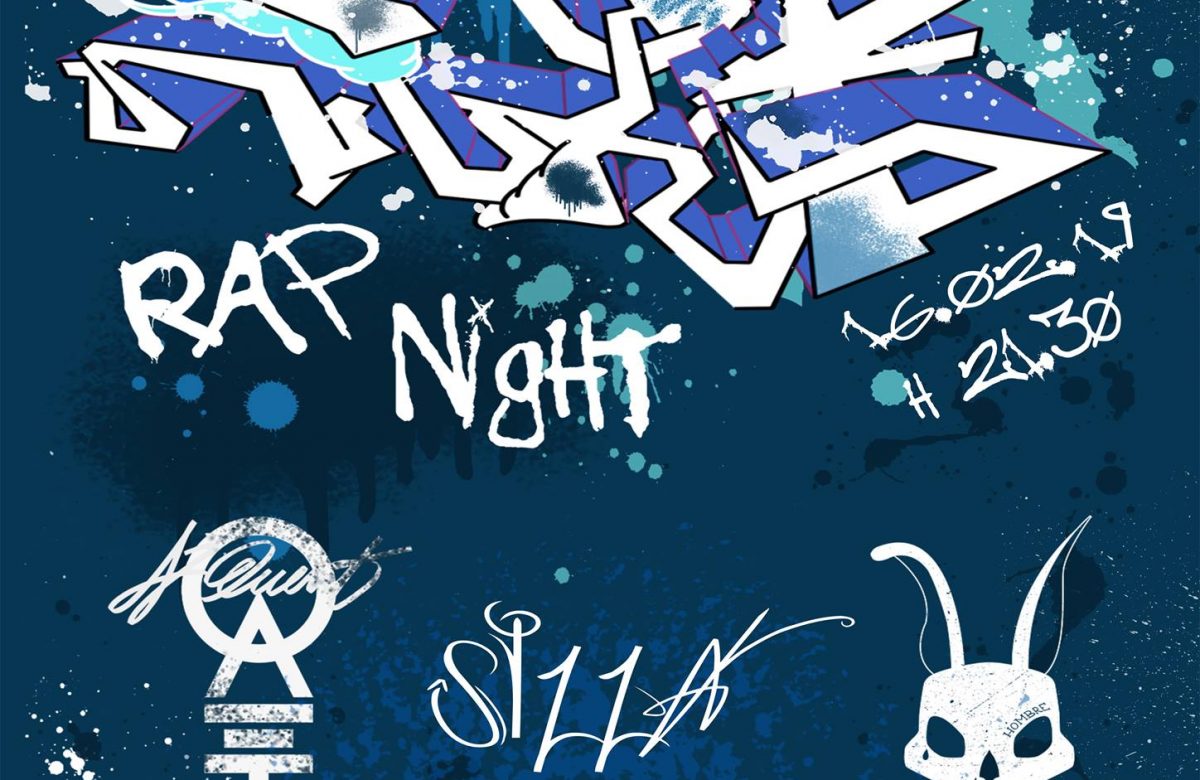 Aj Quent del collettivo Rap Pirata Veneto sul palco per Rap Night