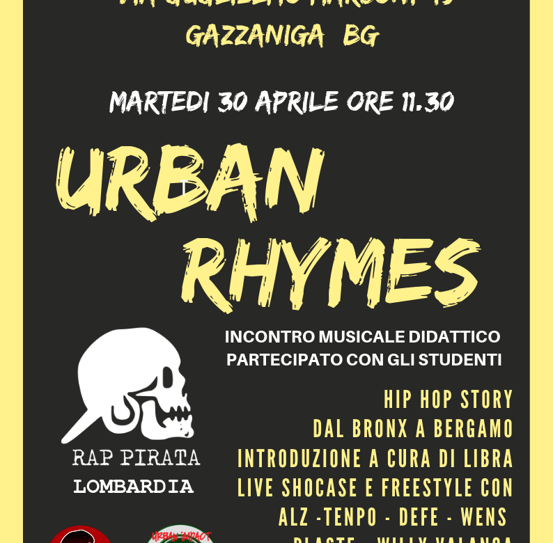 Rap Pirata Lombardia presenta Urban Rhymes