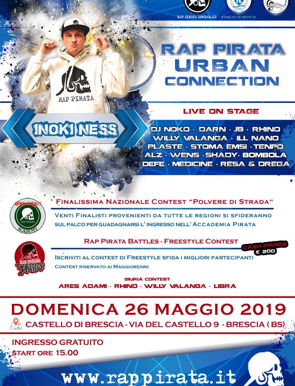 Rap Pirata connessione accogliente con Brescia